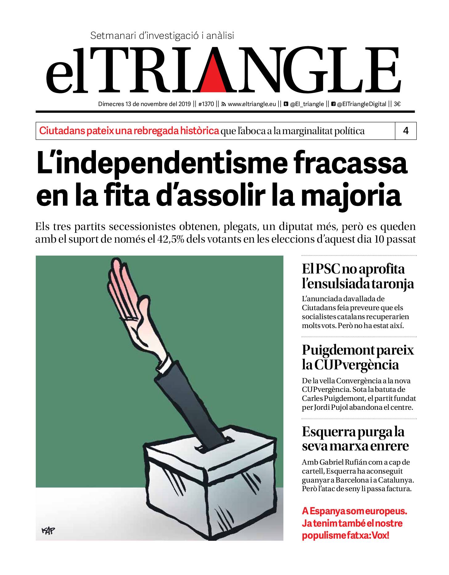L'independentisme fracassa en la fita d'assolir la majoria