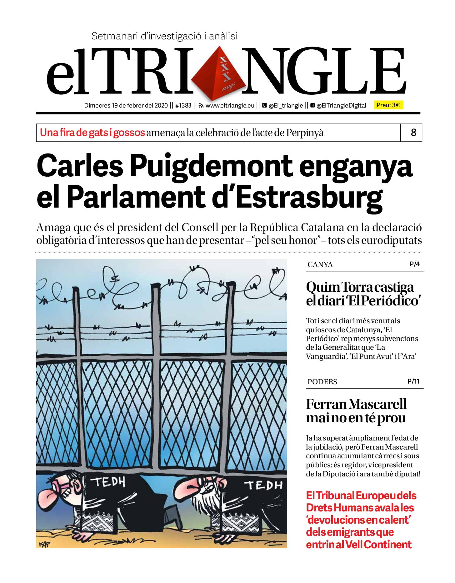 Carles Puigdemont enganya el Parlament d’Estrasburg
