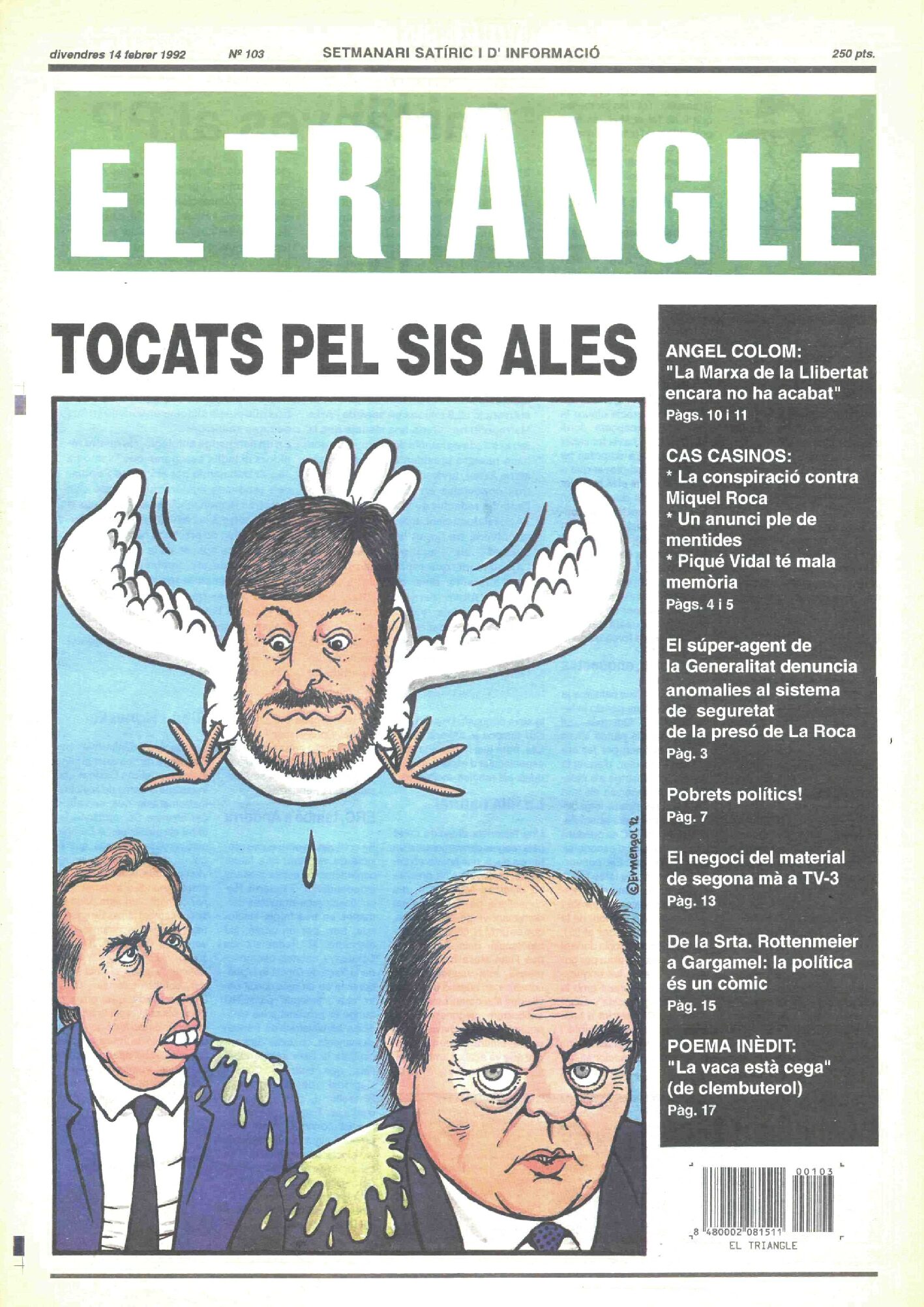Tocats pel sis ales
