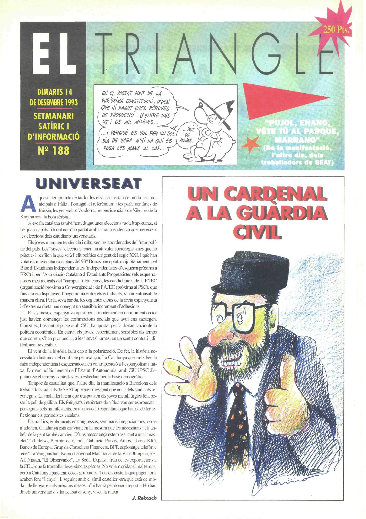 Un cardenal a la Guàrdia Civil