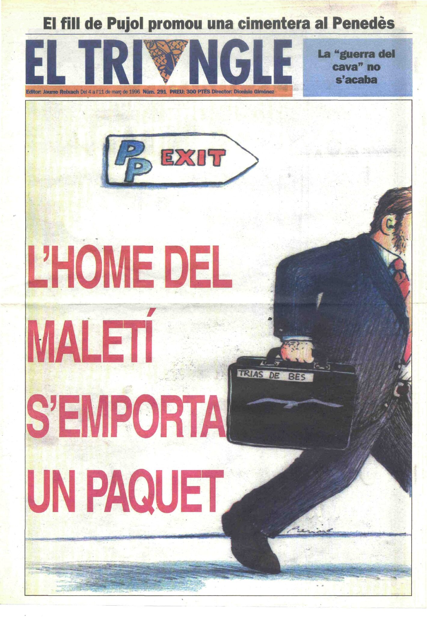 L'home del maletí s'emporta un paquet