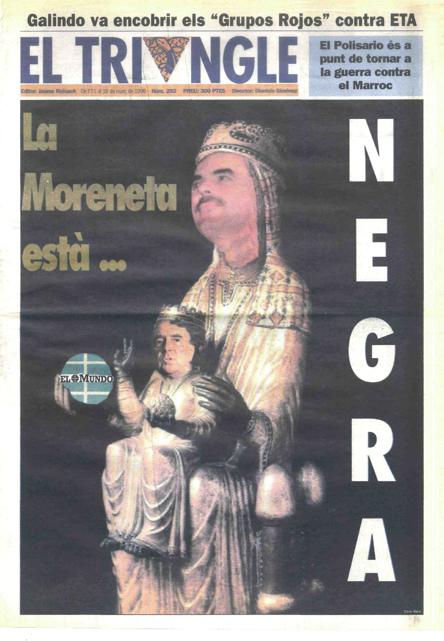 La Moreneta està... negra