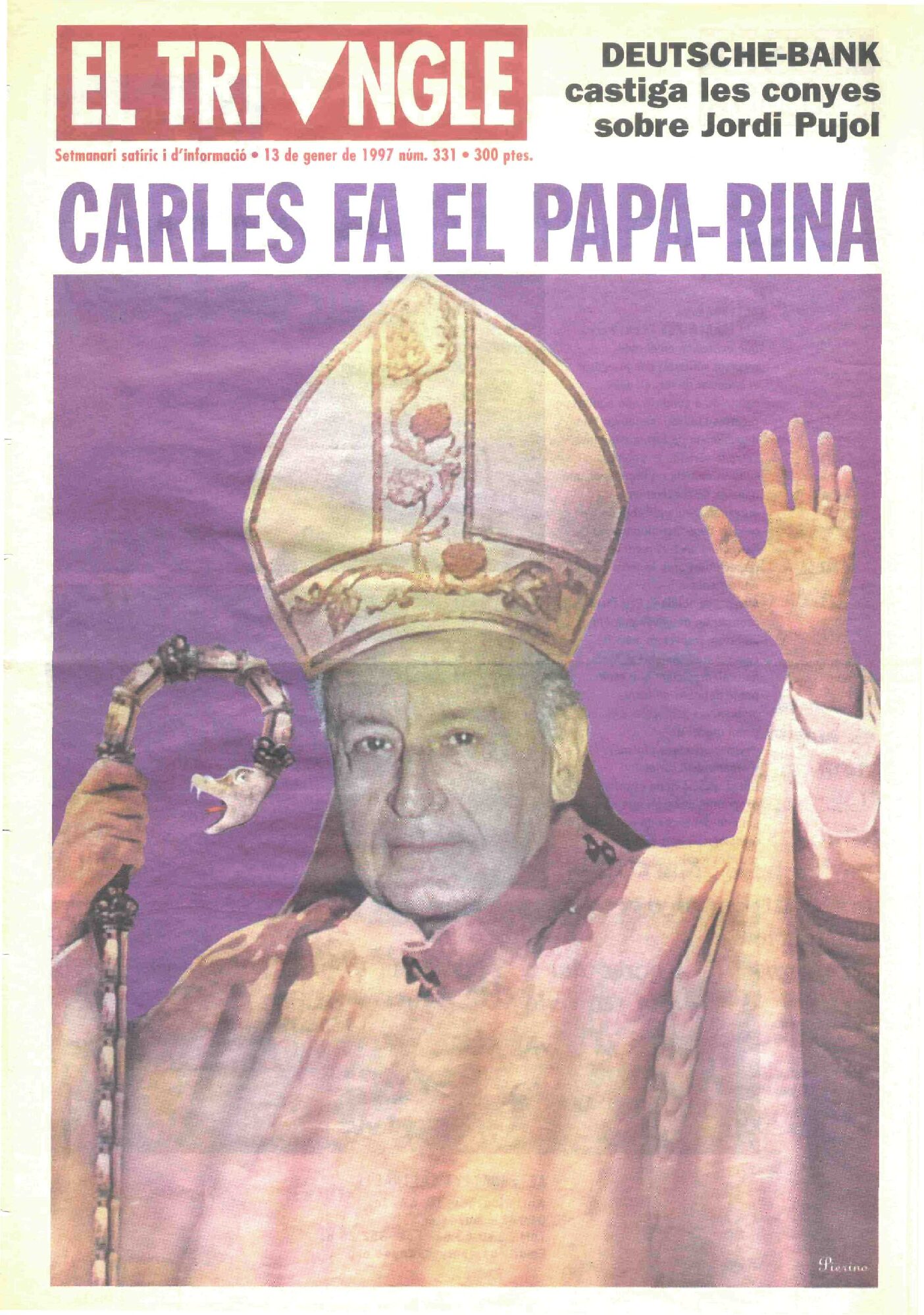 Carles fa el Papa-rina