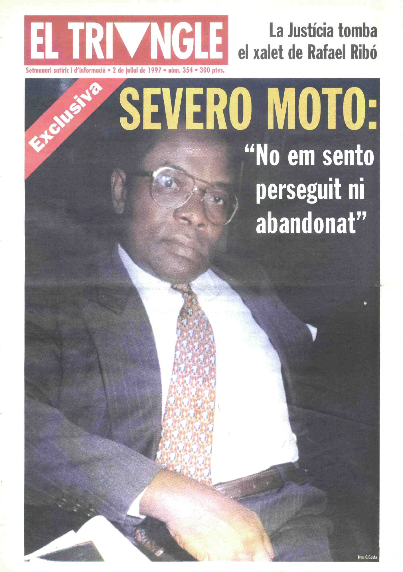 Severo Moto: "No em sento perseguit ni abandonat"