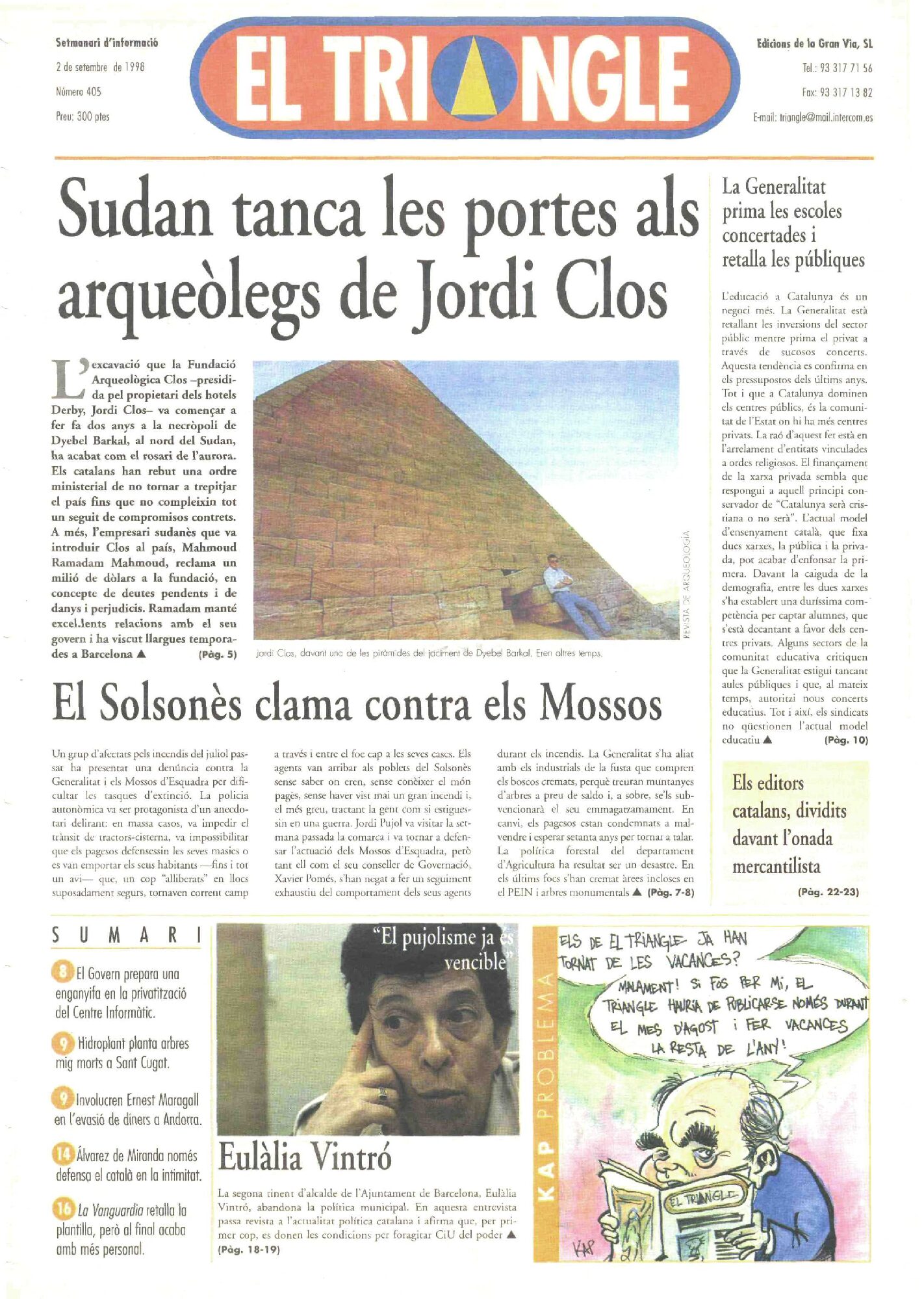 Sudan tanca els ports als arqueòlegs de Jordi Clos
