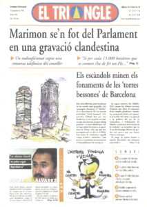 Marimon se’n fot del Parlament en una gravació clandestina