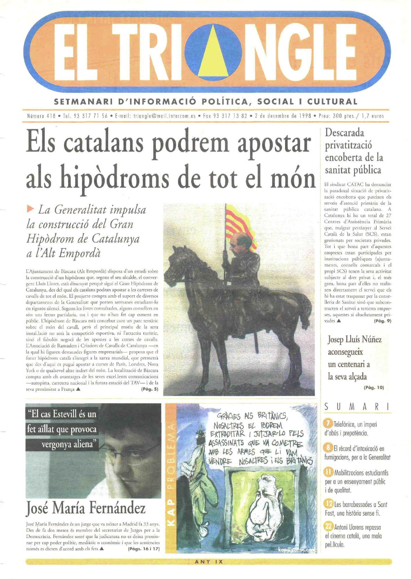 Els catalans podrem apostar els hipòdroms de tot el món