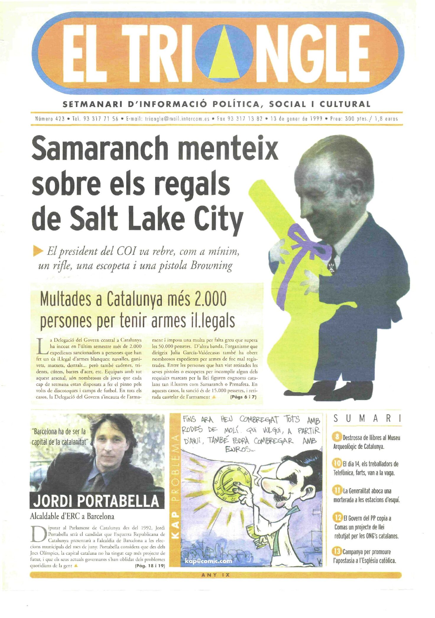 Samaranch menteix sobre els regals de Sant Lake City
