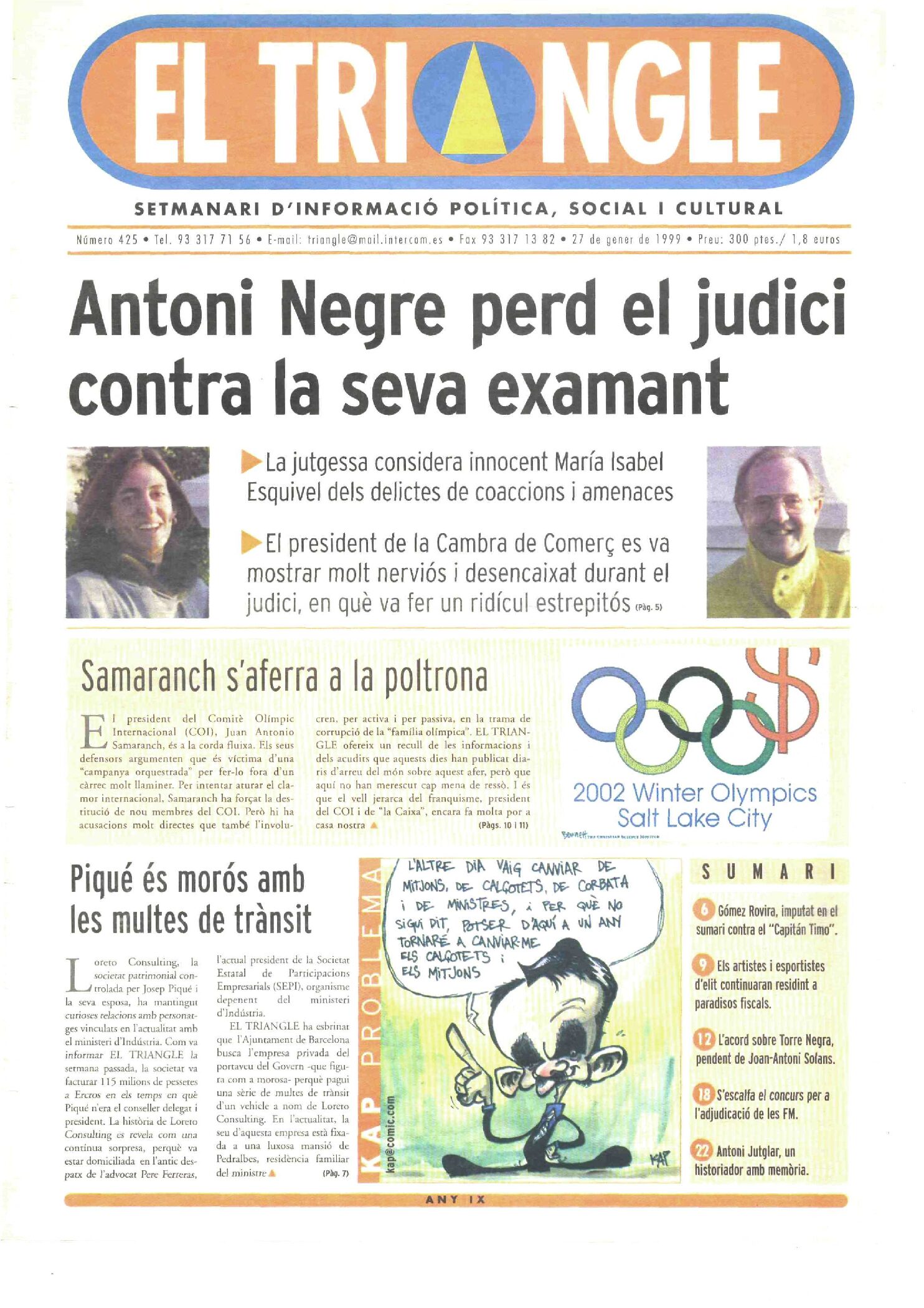 Antoni Negre per el judici contra la seva examant