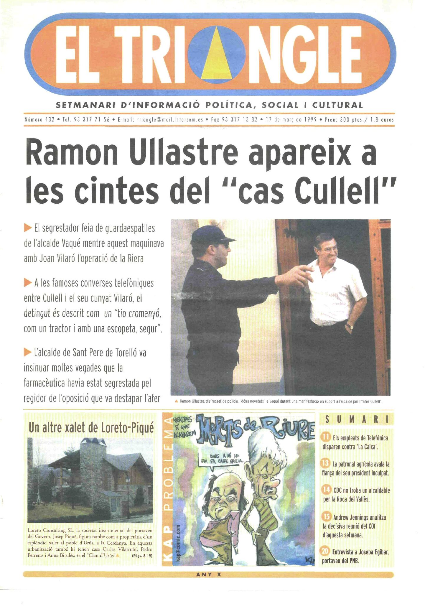 Ramon Ullastre apareix a les cintes del "cas Cullell"