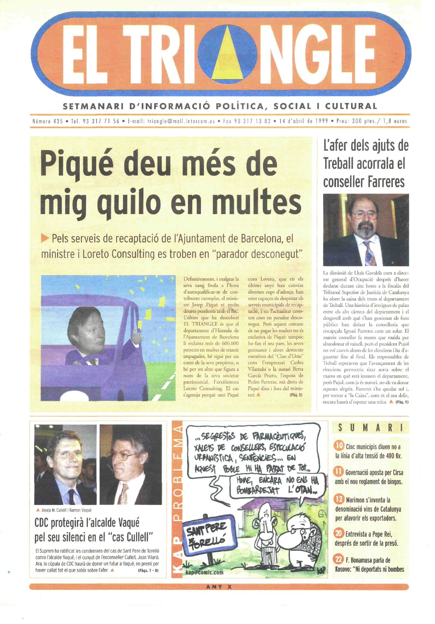 Piqué deu més de mig quilo en multes