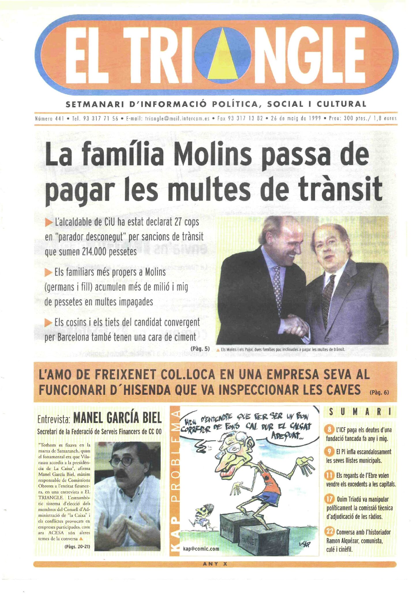 La família Molins passa de pagar les multes de trànsit