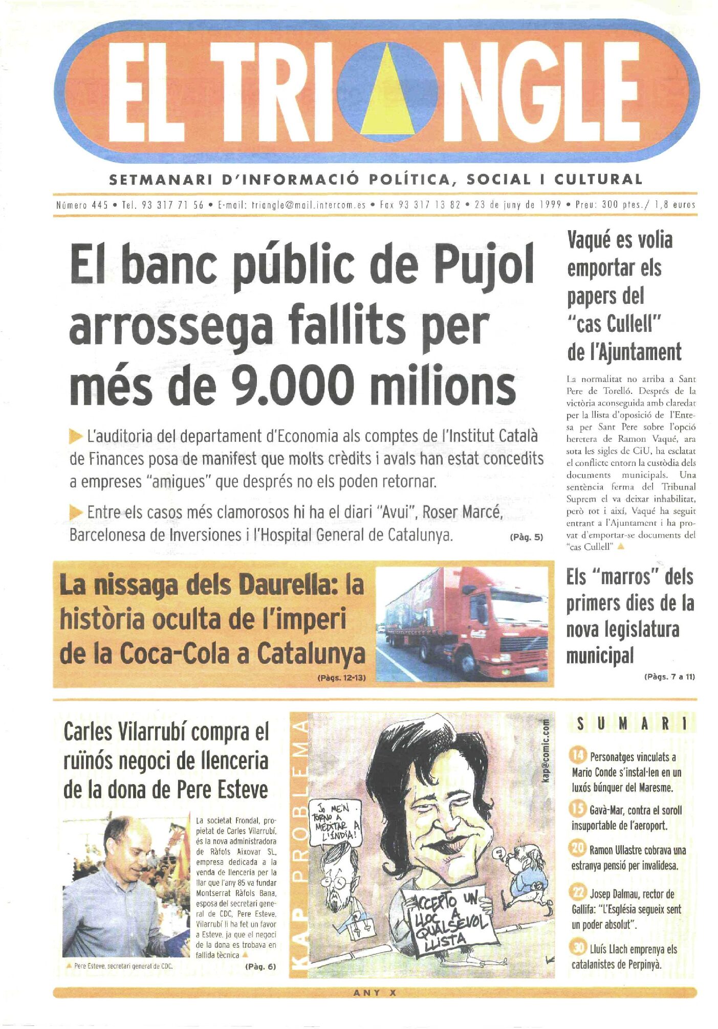 El banc públic de Pujol arrossega fallits per més de 9.000 milions