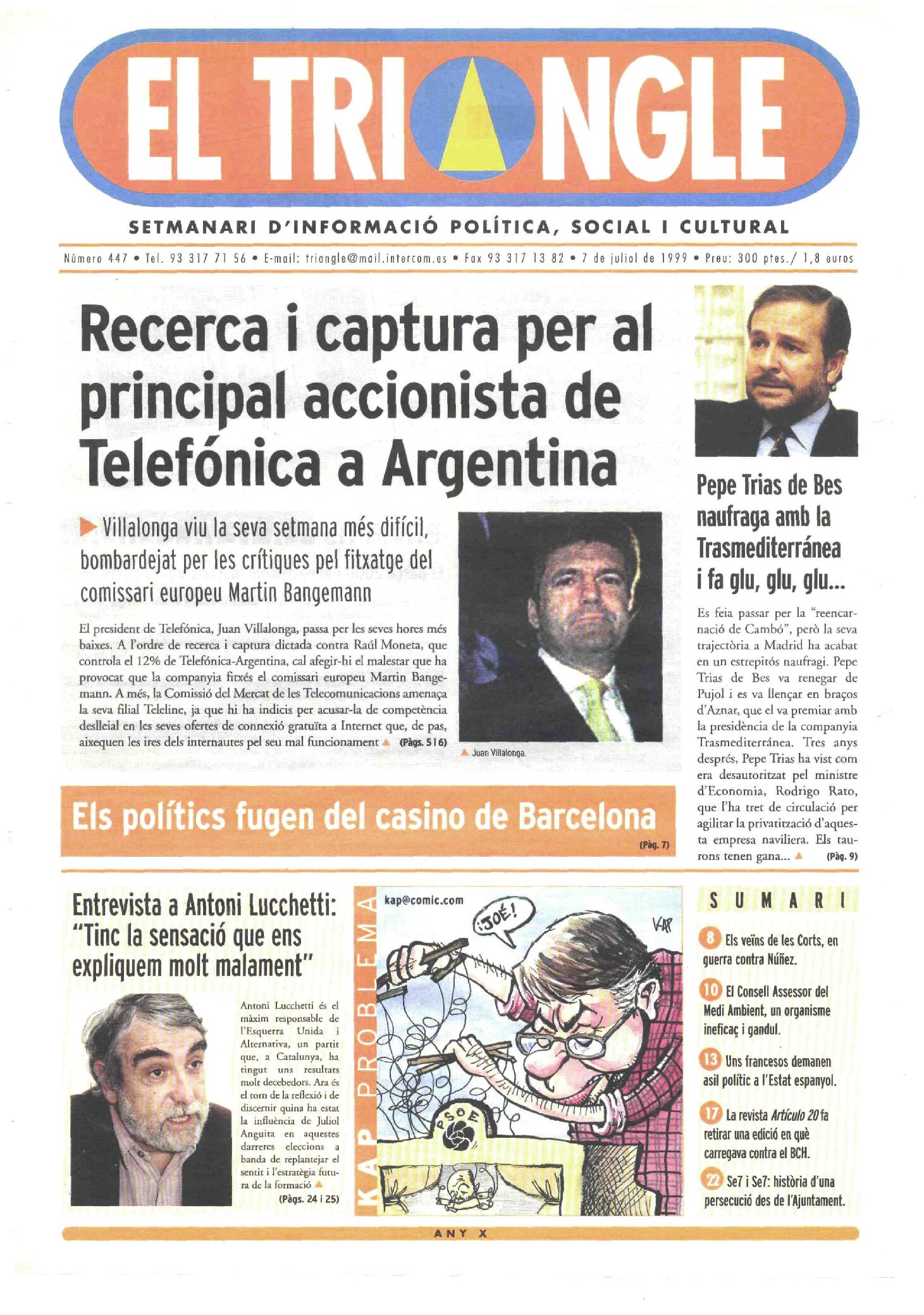 Recerca i captura per al principal accionista de Telefónica a Argentina