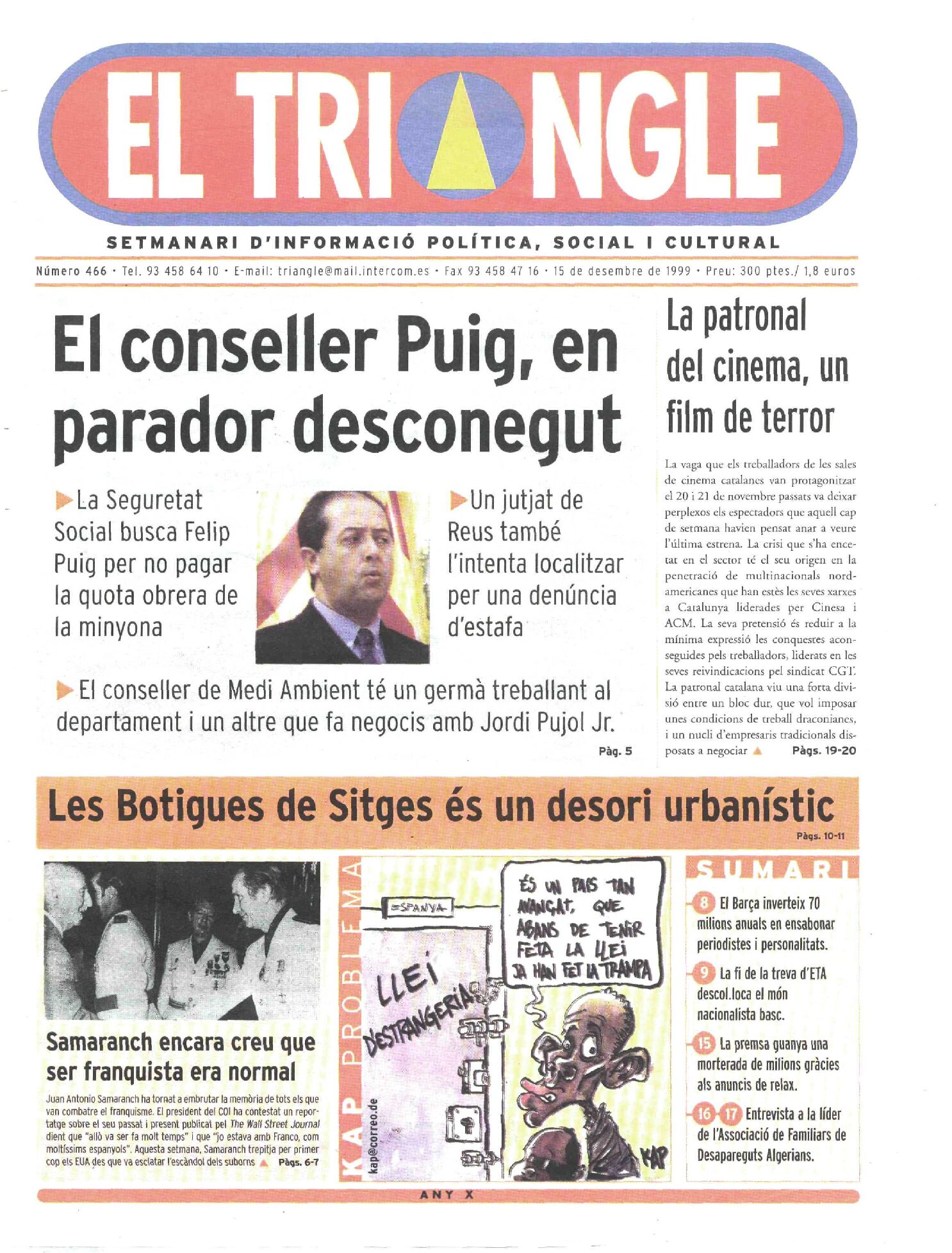 El conseller Puig, en parador desconegut