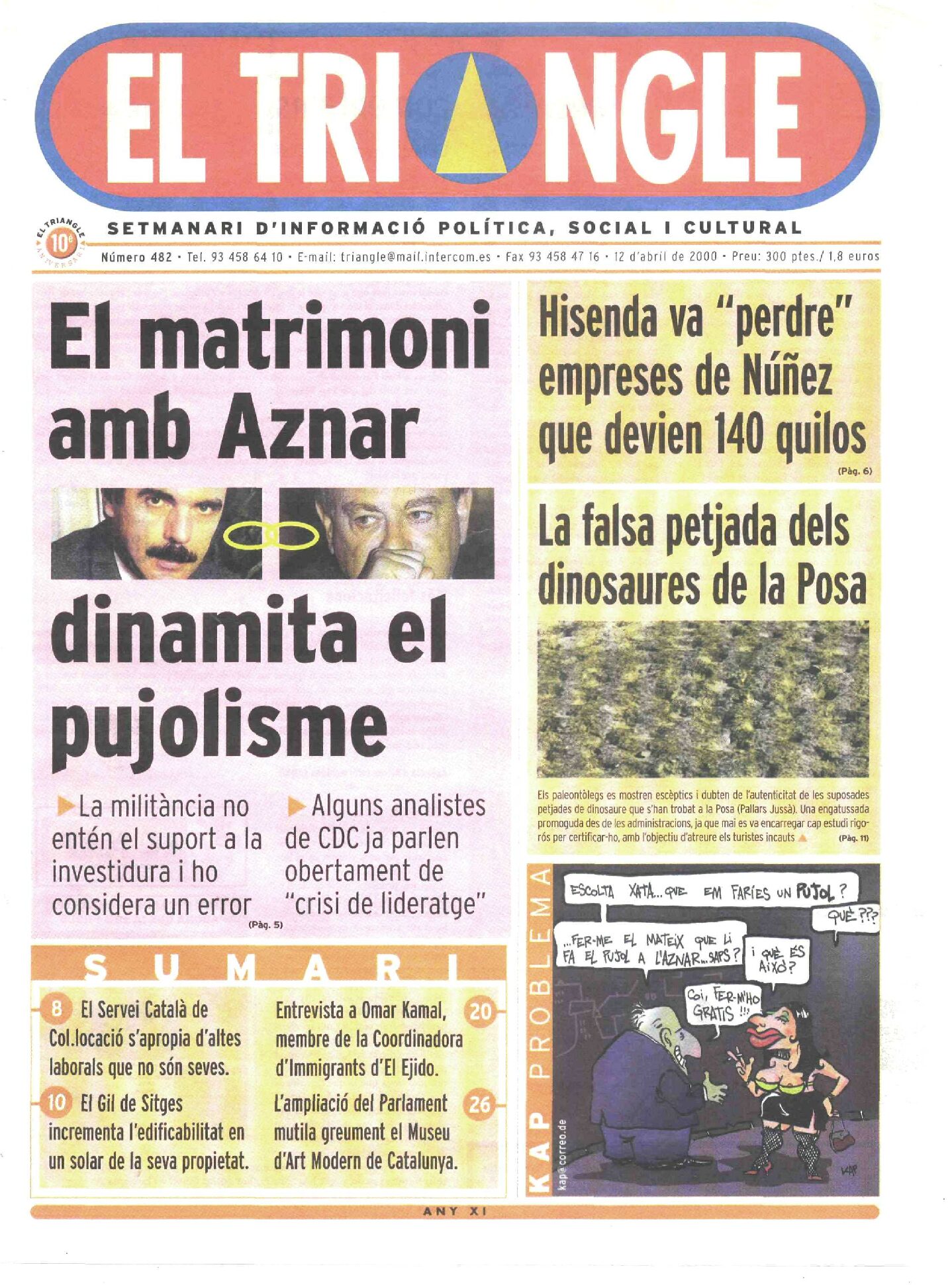 El matrimoni amb Aznar dinamita el pujolisme