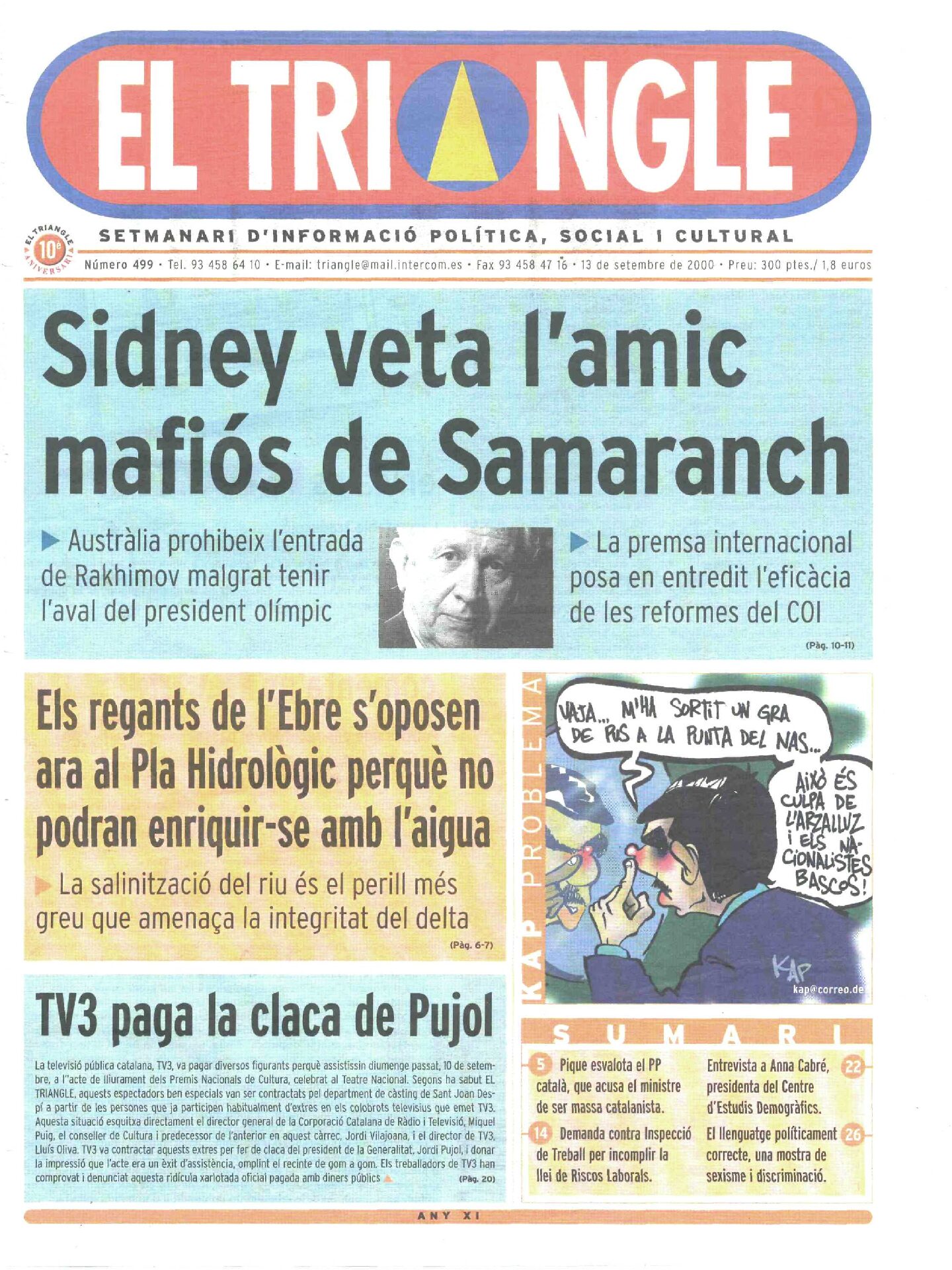 Sidney veta l'amic mafiós de Samaranch