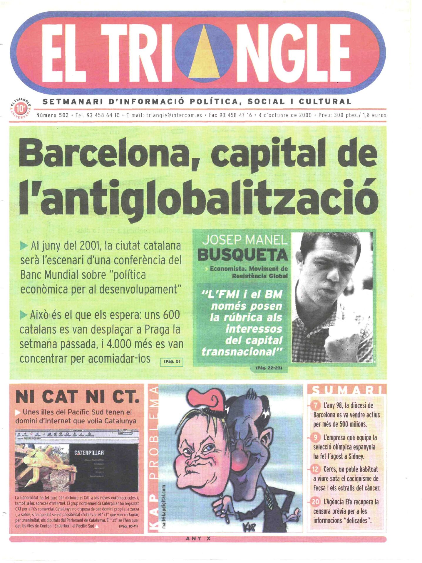 Barcelona, capital de l'antiglobalització