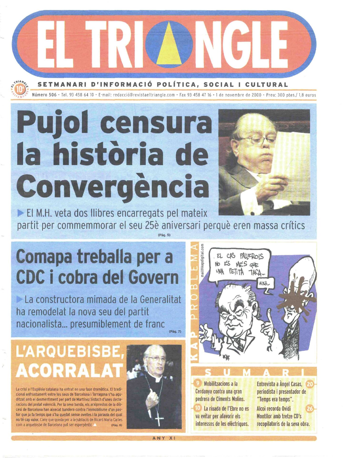 Pujol censura la història de Convergència