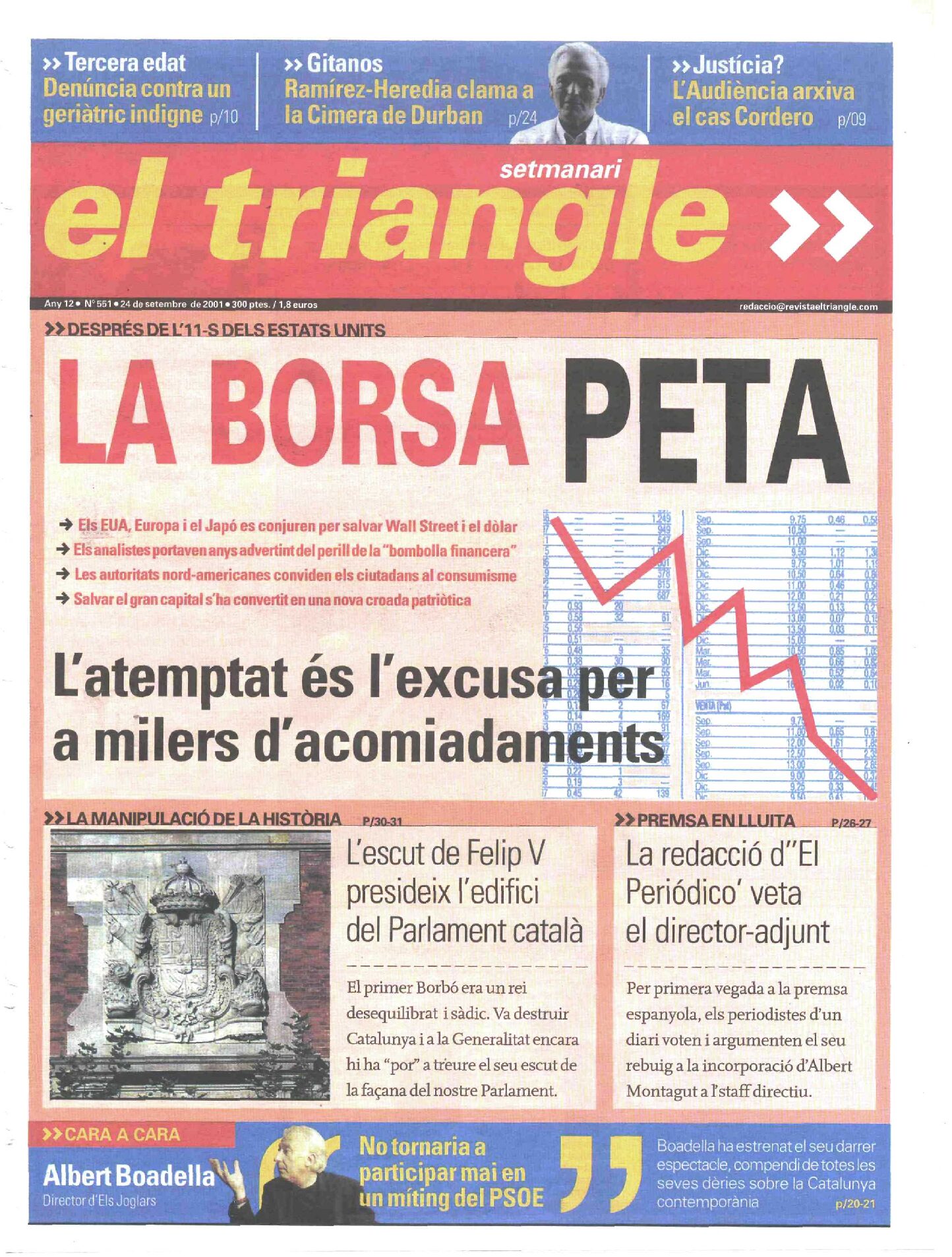 La borsa peta