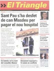 Sant Pau s’ha desfet de can Masdeu per pagar el nou hospital