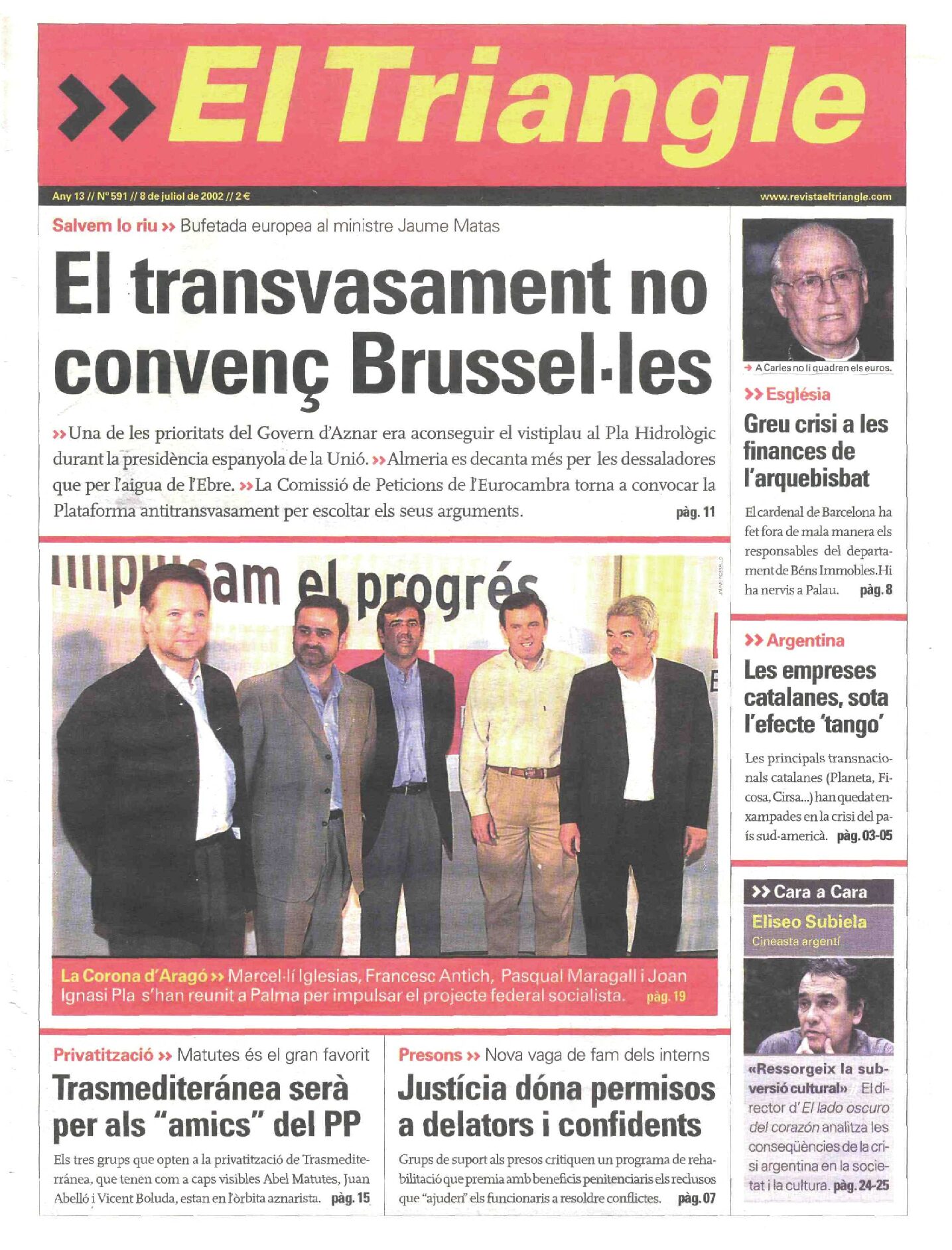 El transvasament no convenç Brussel·les