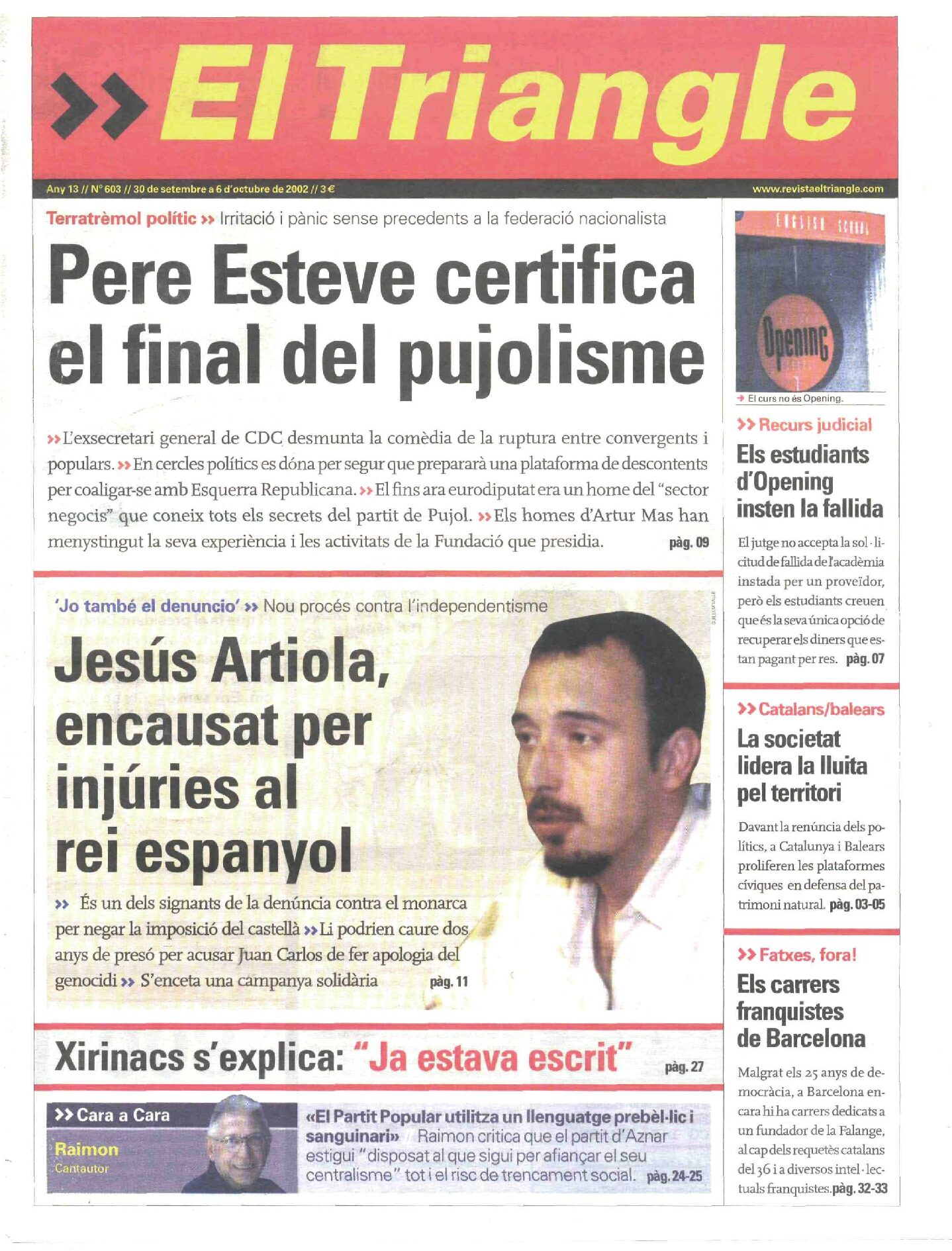 Pere Esteve certifica el final del pujolisme