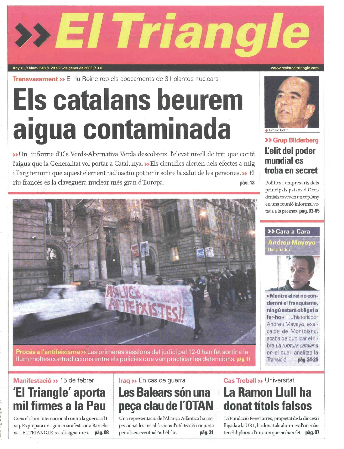 Els catalans beurem aigua contaminada