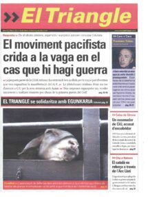 El moviment pacifista crida a la vaga en el cas que hi hagi guerra