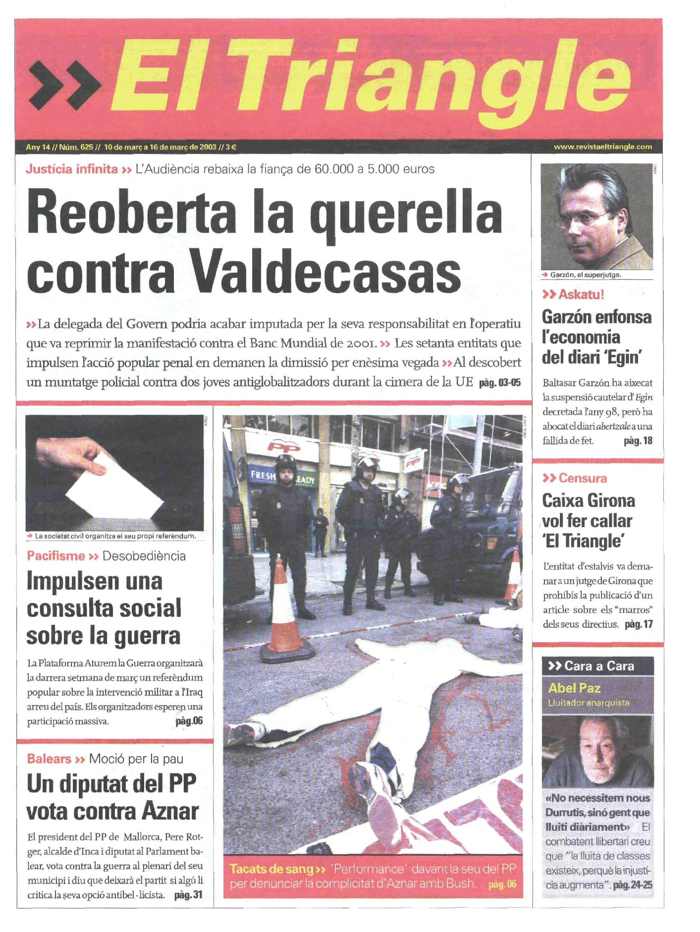 Reoberta la querella contra Valdecasas