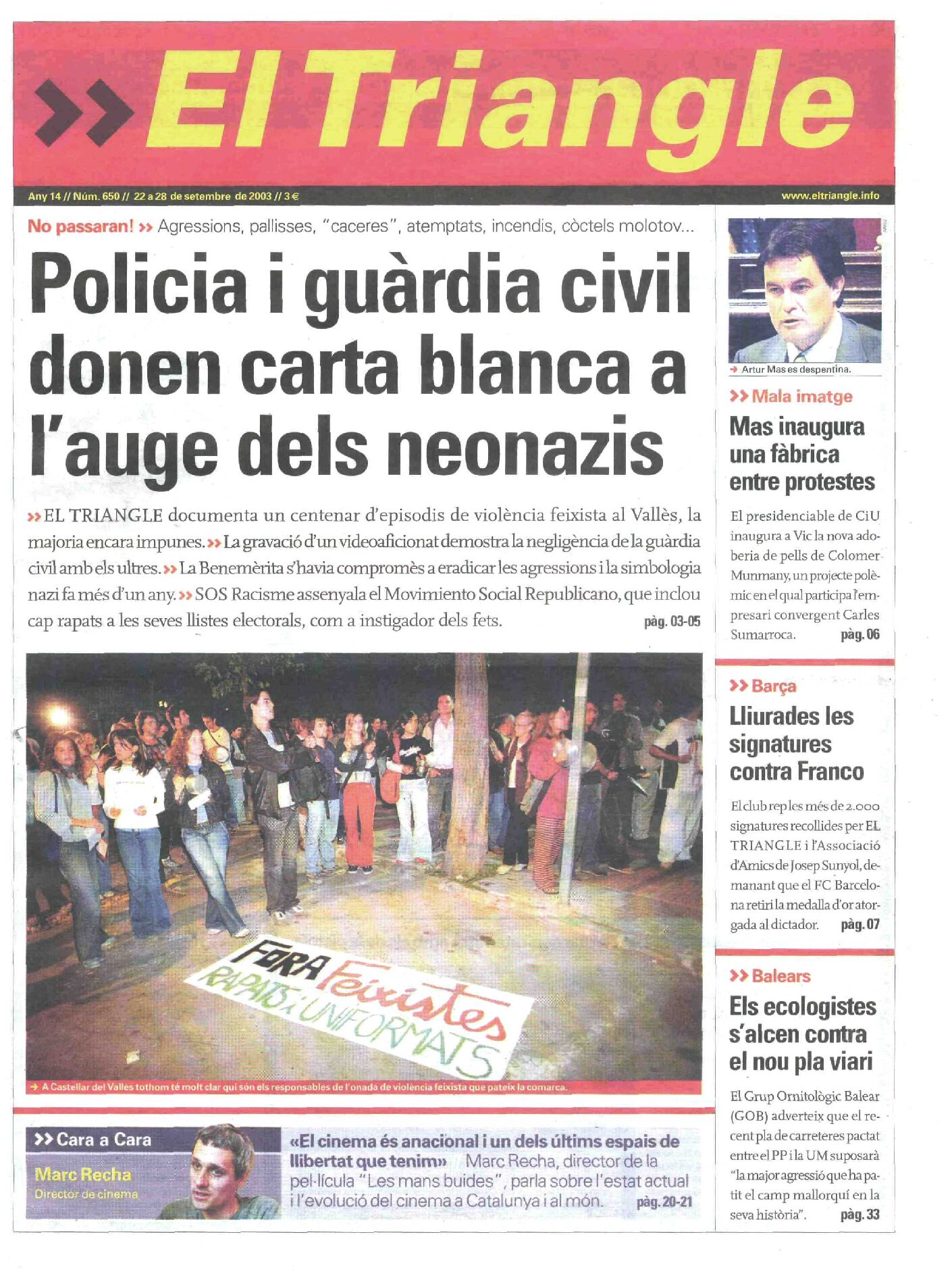 Policia i guàrdia civil donen carta blanca a l'auge dels neonazis