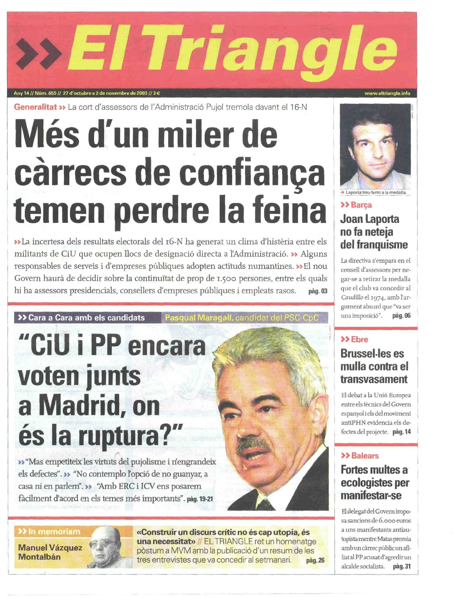 Més d'un miler de càrrecs de confiança temen perdre la feina