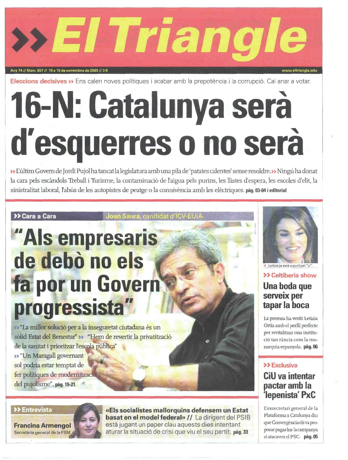 16-N: Catalunya serà d'esquerres o no serà