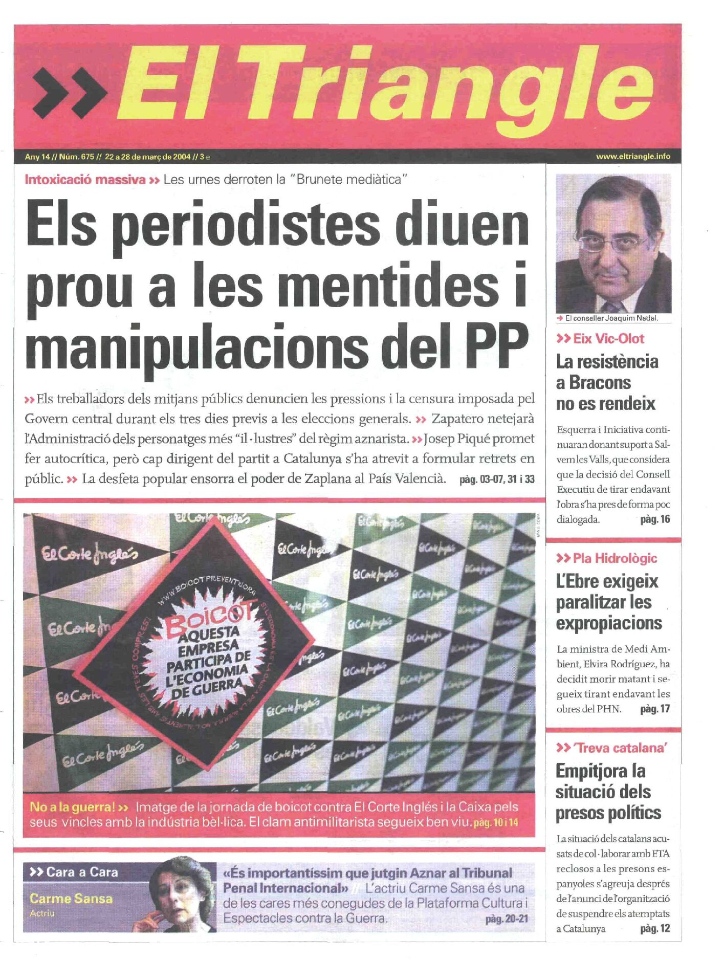 Els periodistes diuen prou a les mentides i manipulacions del PP