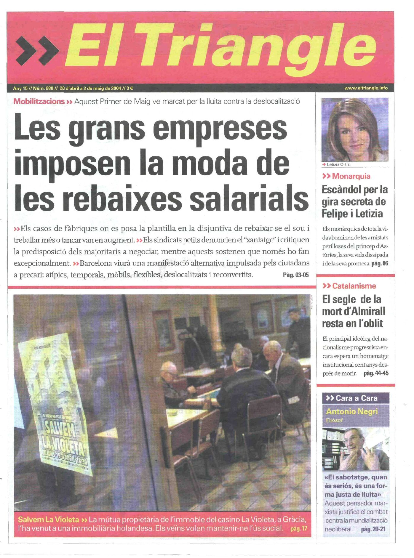 Les grans empreses imposen la moda de les rebaixes salarials