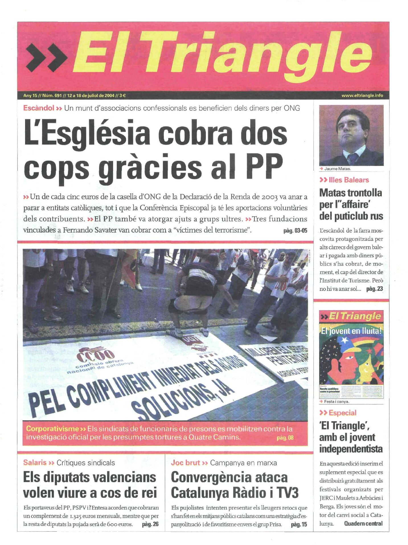L'Església cobra dos cops gràcies al PP