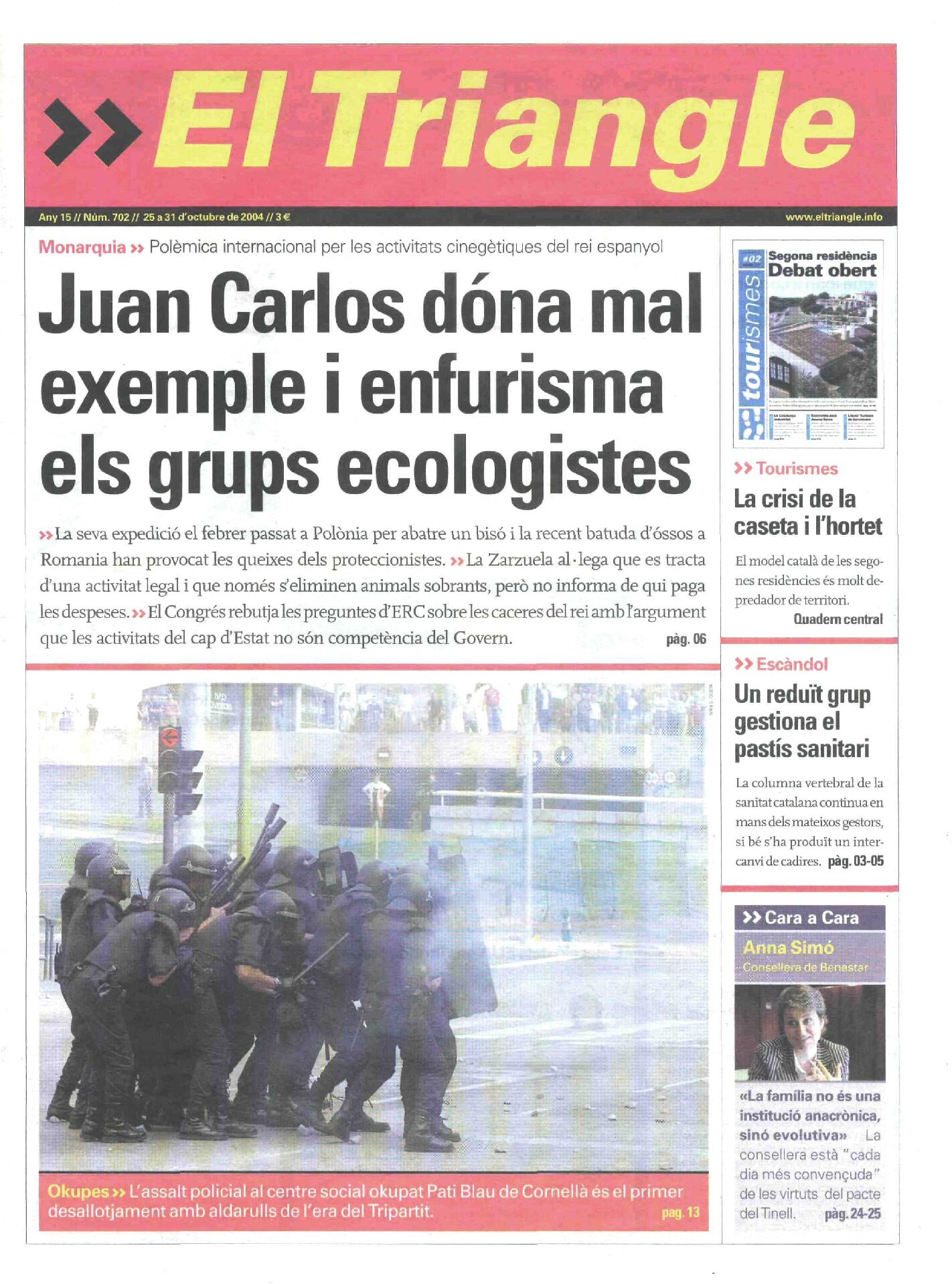 Juan Carlos dóna mal exemple i enfurisma els grups ecologistes