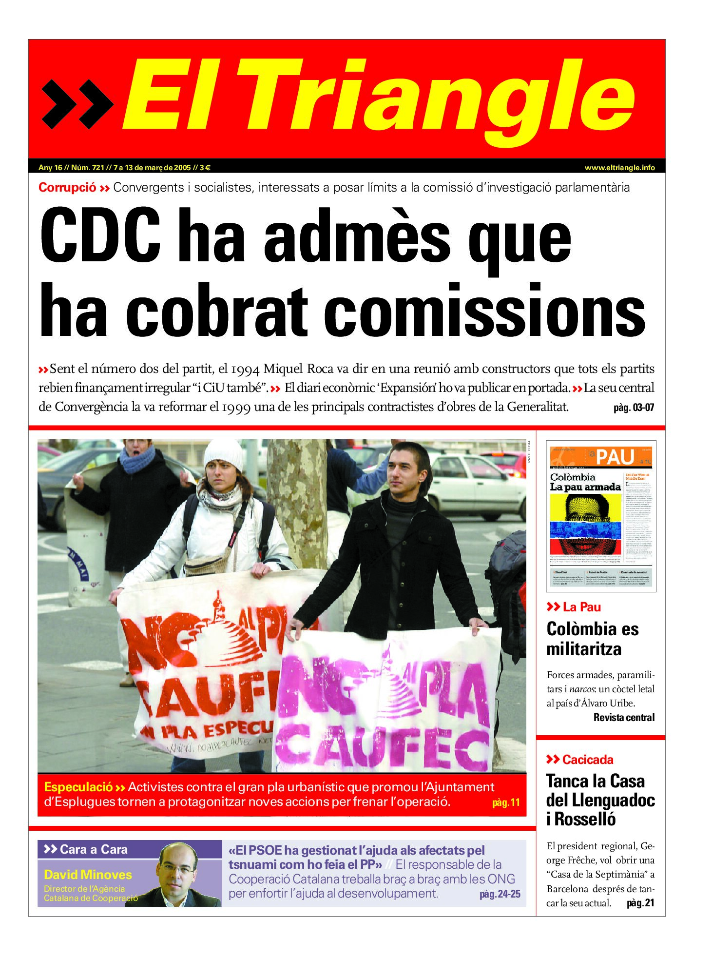CDC ha admès que ha cobrat comissions