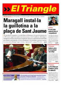 Maragall instal·la la guillotina a la plaça de Sant Jaume