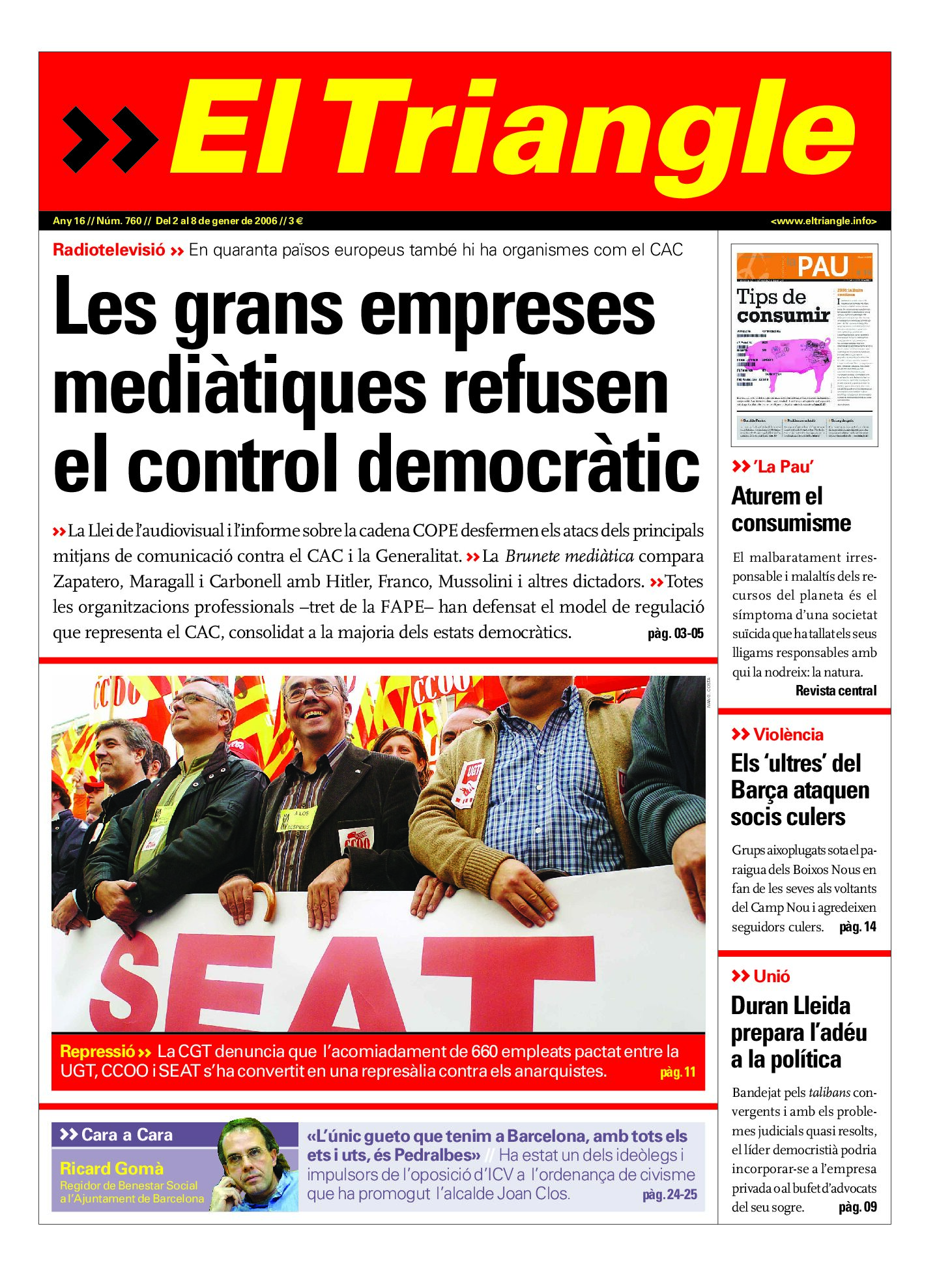 Les grans empreses mediàtiques refusen el control democràtic