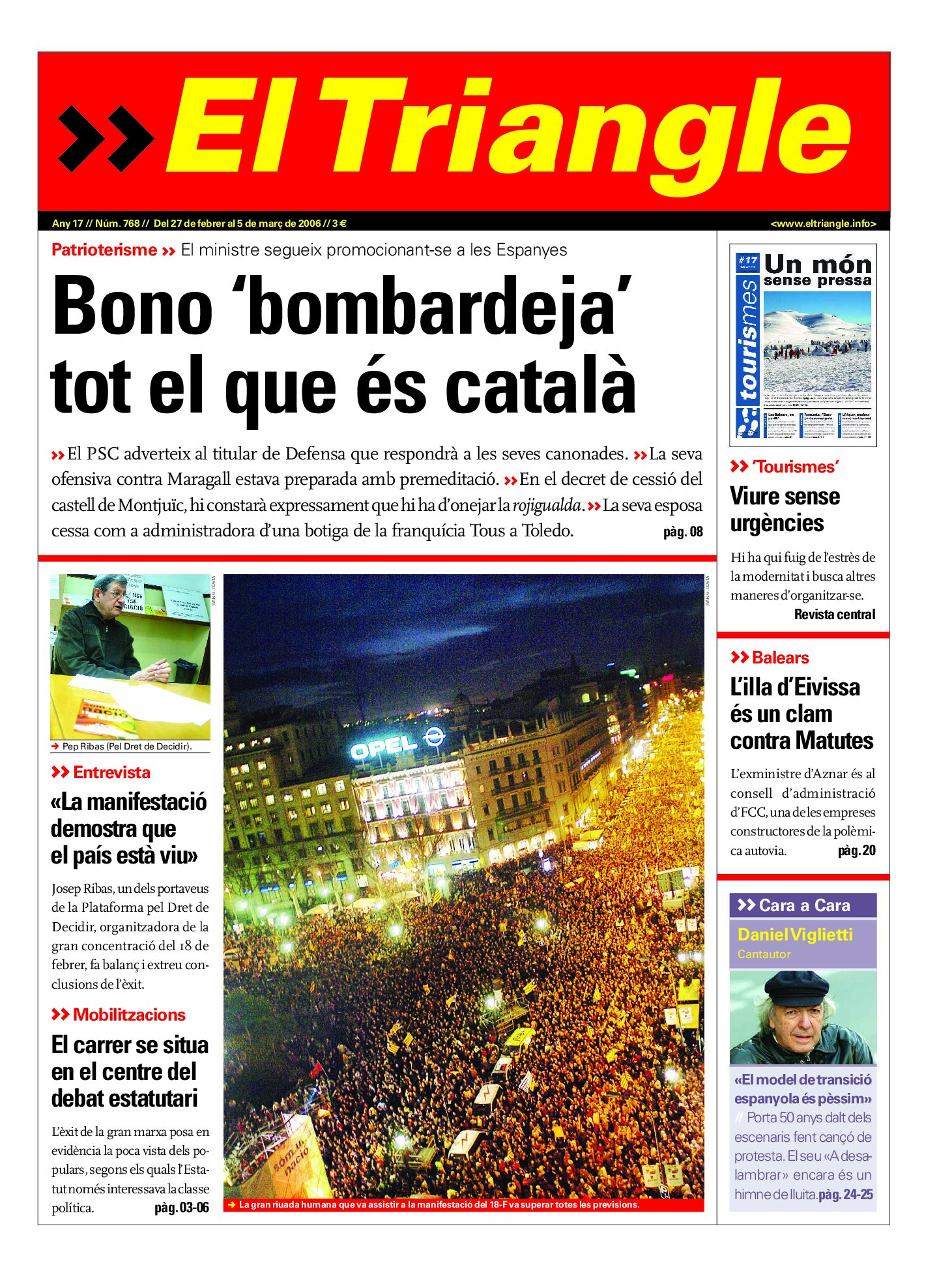 Bono 'bombardeja' tot el que és català