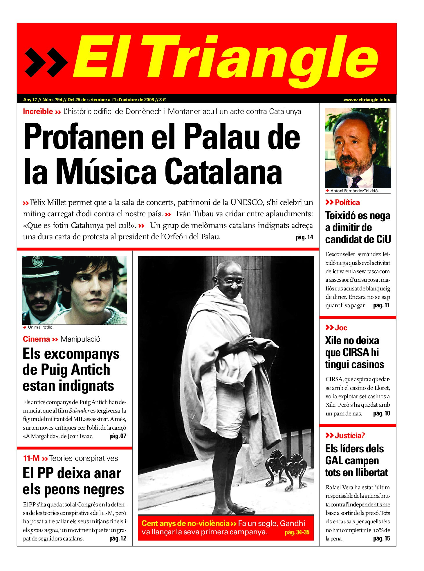 Profanen el Palau de la Música Catalana