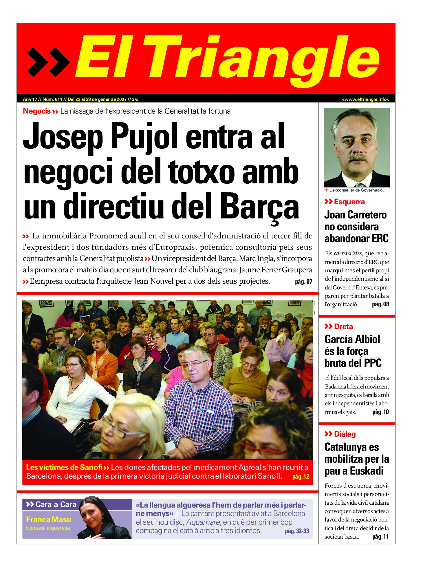 Josep Pujol entra al negoci del totxo amb un directiu del Barça