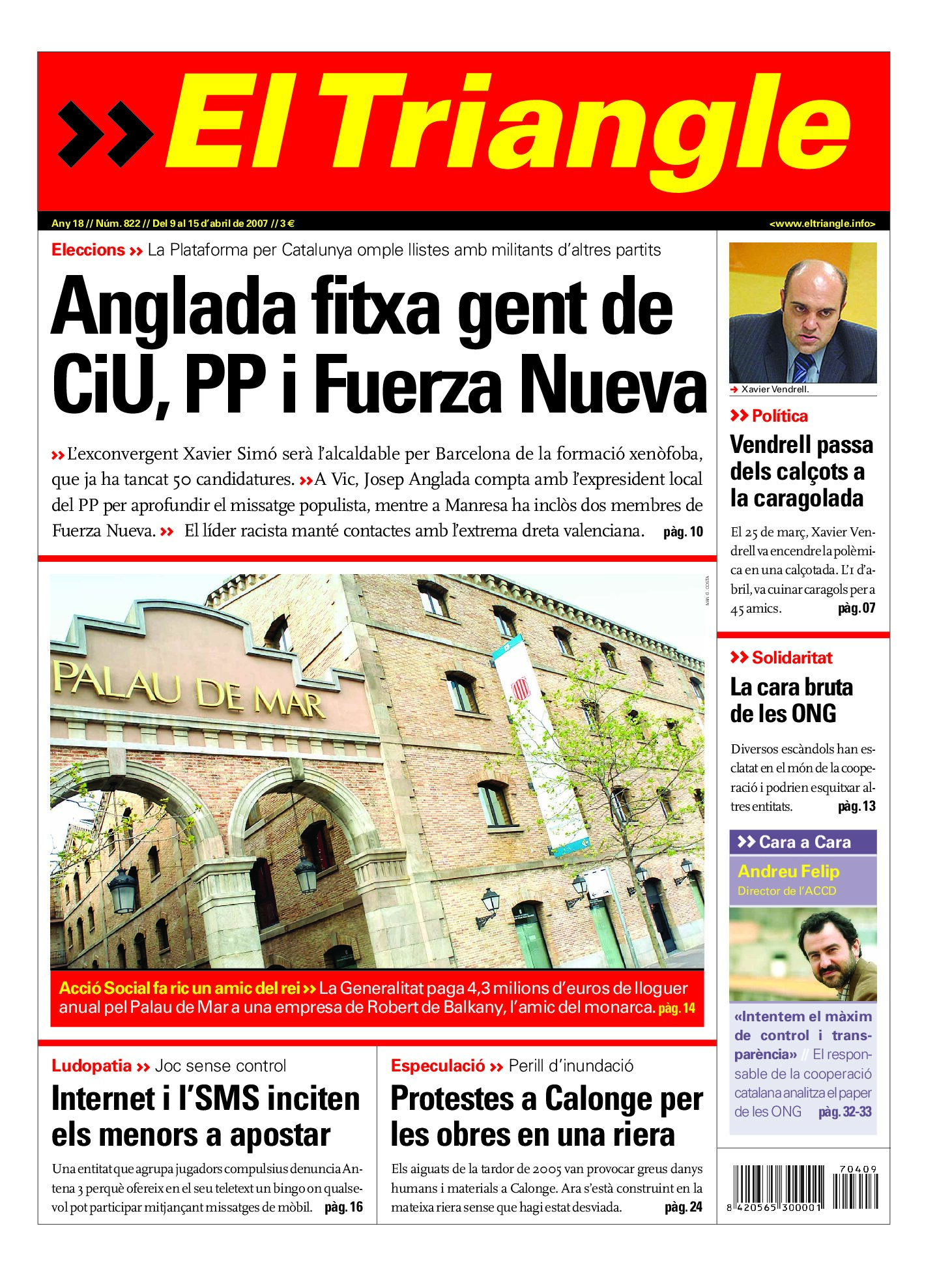 Anglada fitxa gent de CiU, PP i Fuerza Nueva