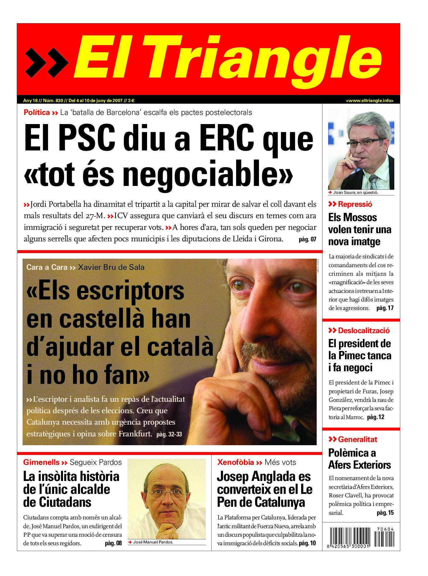 El PSC diu a ERC que "tot és negociable"