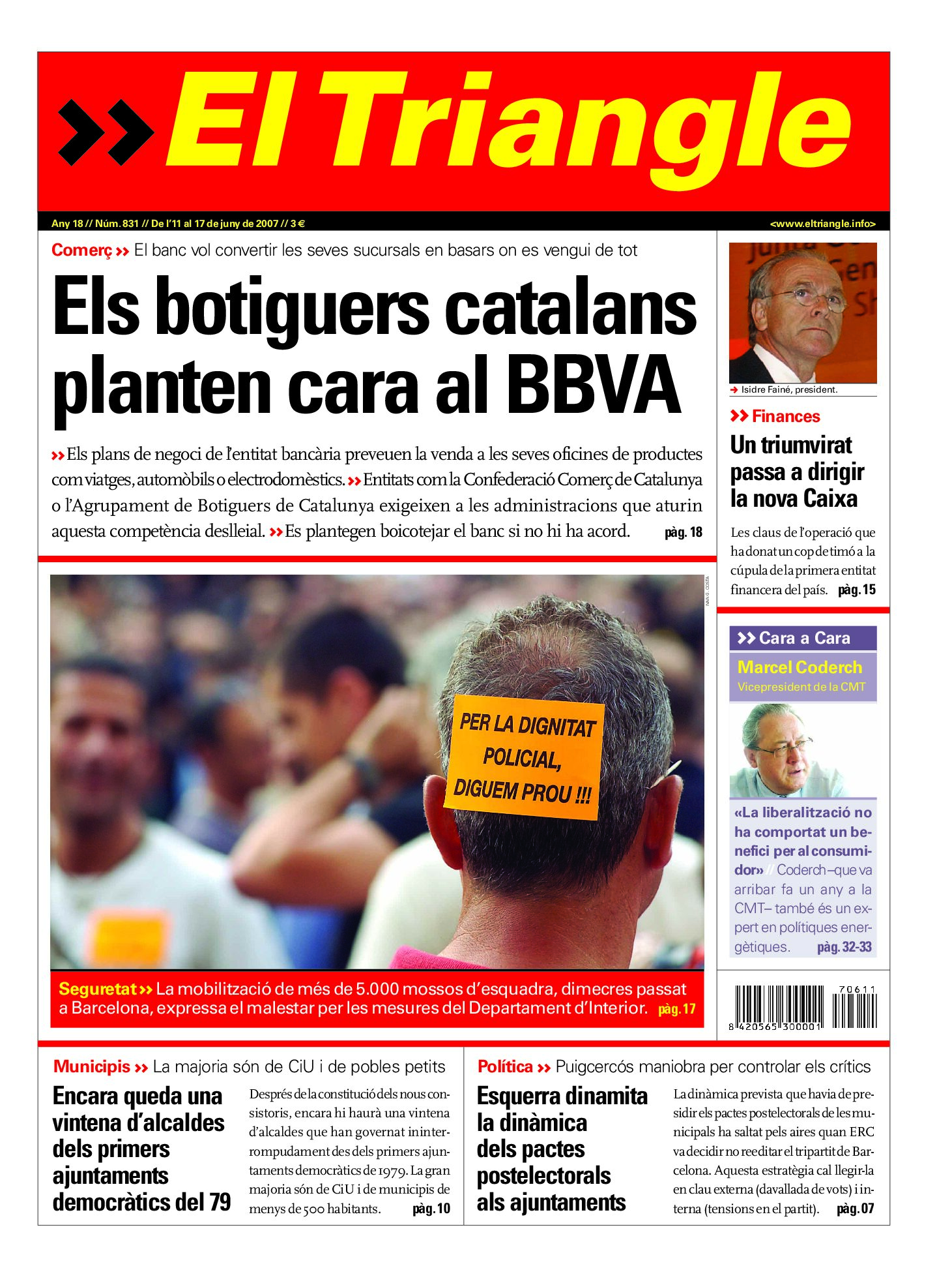Els botiguers catalans planten cara al BBVA