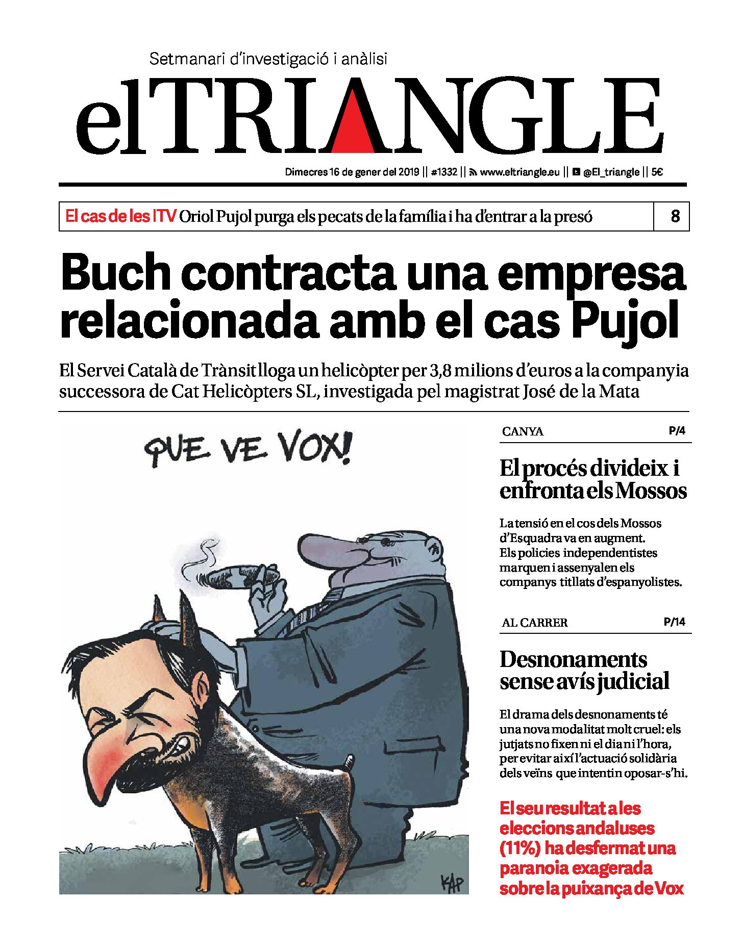 Buch contracta una empresa relacionada amb el cas Pujol