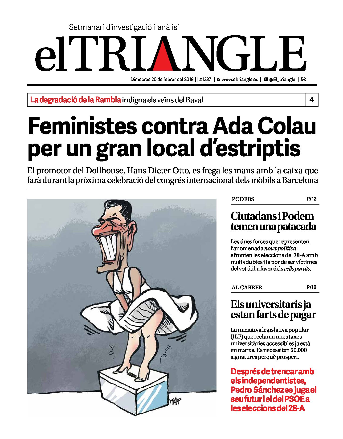 Feministes contra Ada Colau per un gran local d'estriptis