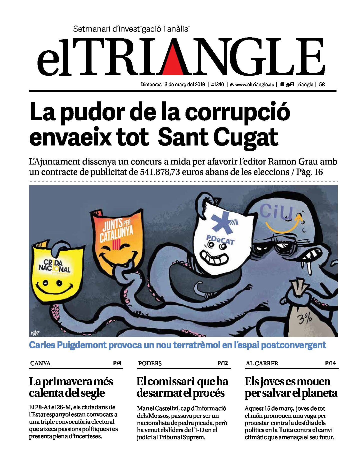 La pudor de la corrupció envaeix tot Sant Cugat