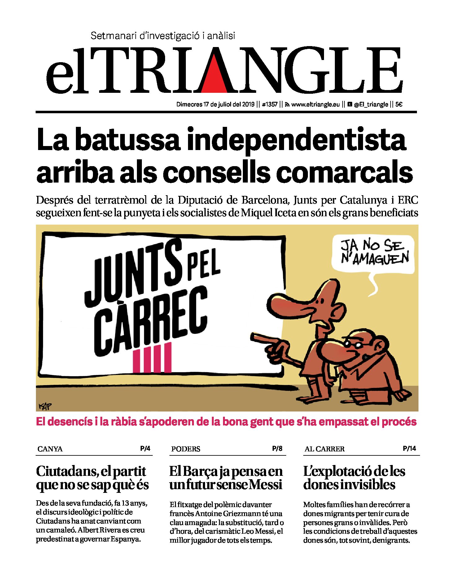 La batussa independentista arriba als consells comarcals